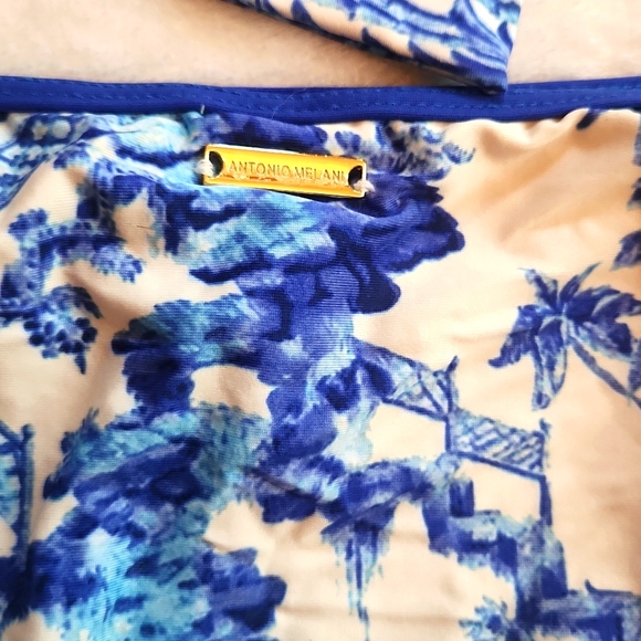 Antonio Melani Blue Willow Bikini Sz Medium - Picture 5 of 7